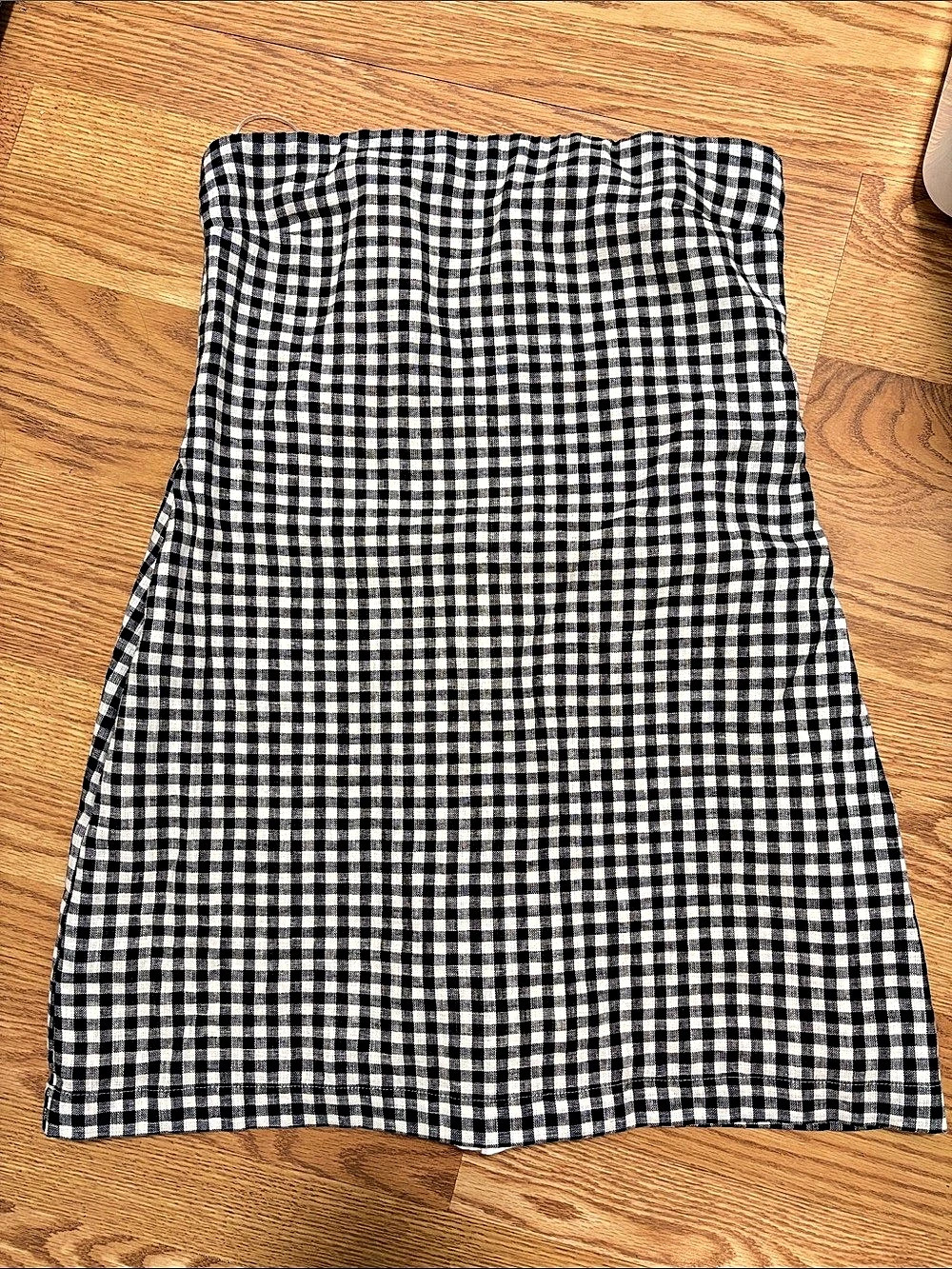 Abercrombie & Fitch The A&F Scarlett Strapless Linen-Blend Skort Scarlett